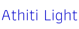 Athiti Light шрифт